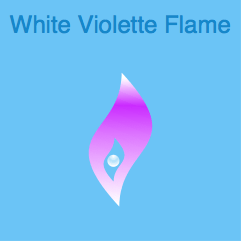 White violette flame White violette flame