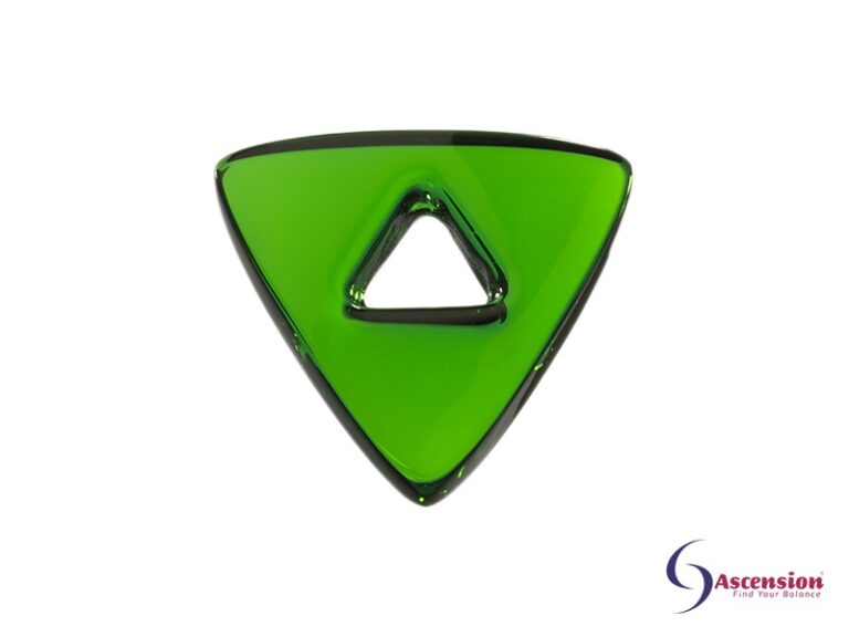 Groene light - straal 5 - geënergetiseerd glazen tool driehoek van Ascension