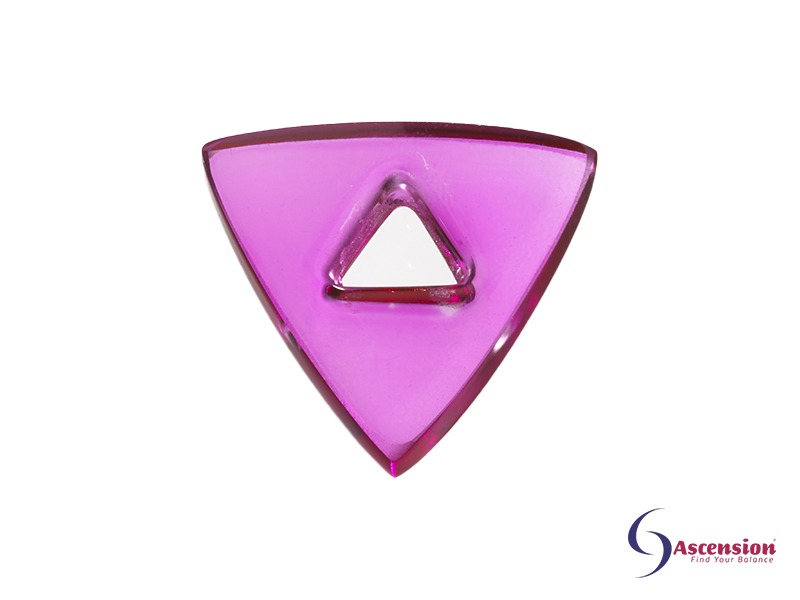 Magenta light - straal 9 - geënergetiseerd glazen tool driehoek van Ascension