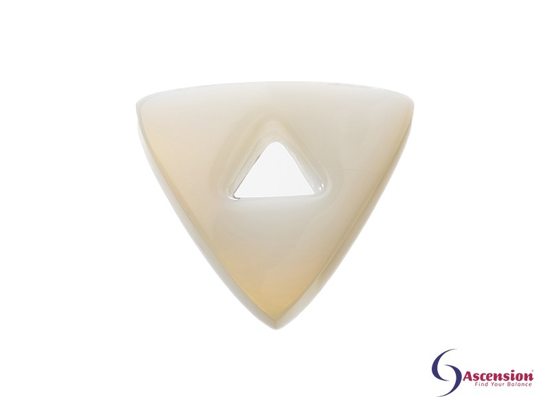 Opaalkleurige light - straal 12 - geënergetiseerd glazen tool driehoek van Ascension