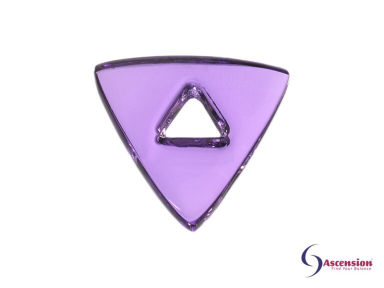 Violette light - straal 7 - geënergetiseerd glazen tool driehoek van Ascension