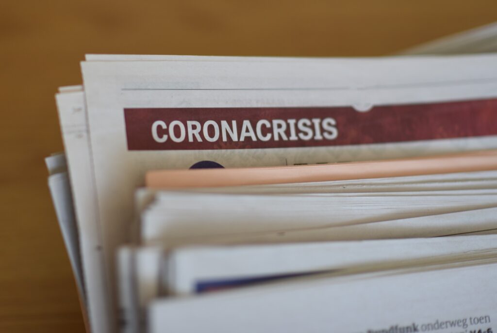 Coronacrisis in krant
