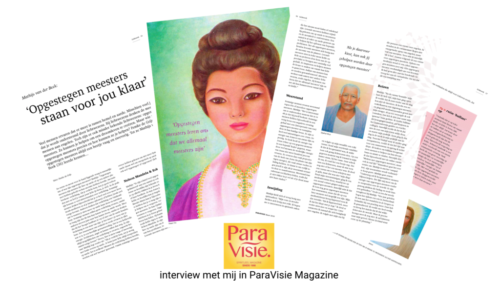 preview van het interview over opgestegen meesters met Mathijs van der Beek in ParaVisie Magazine