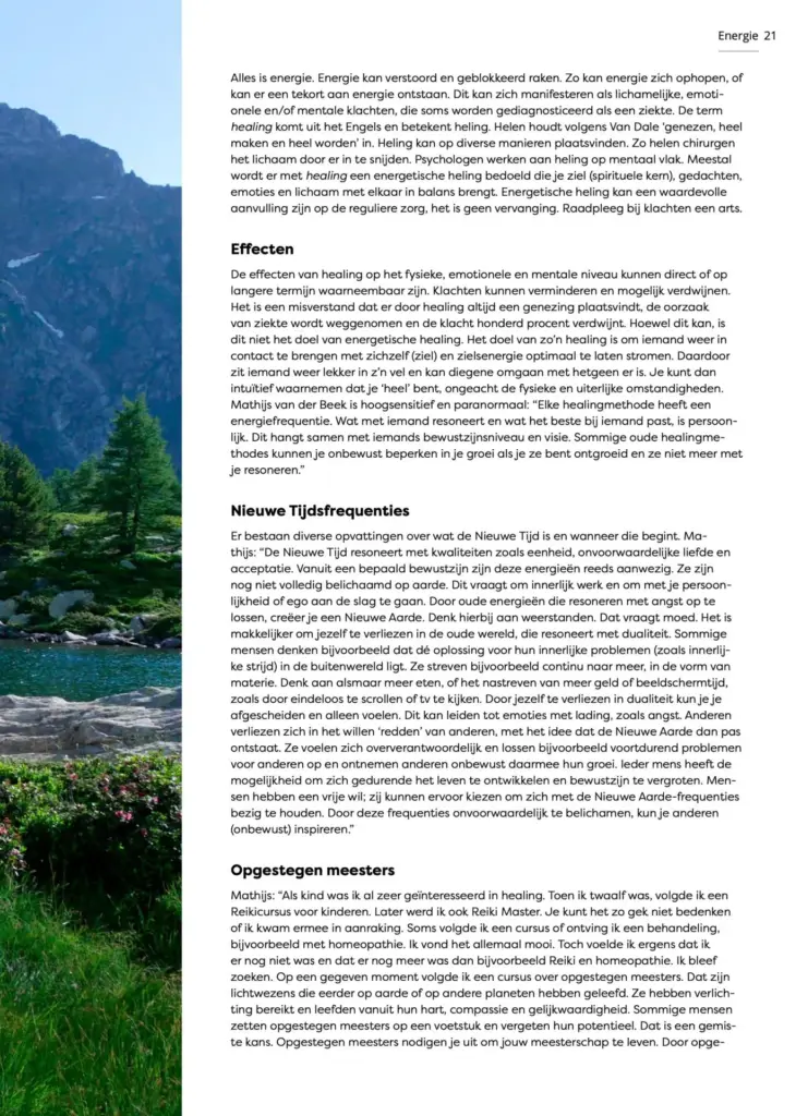 ParaVisie Magazine interview met Mathijs van der Beek over Oerlicht Healing pagina 2
